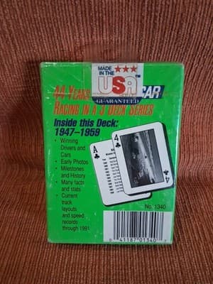 NASCAR COLLECTOR SERIES PLAYING CARDS 1947-1959 NEW - Thumbnail 3