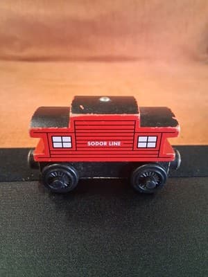 Thomas & Friends Wooden Train Engine Sodor Line Caboose - Thumbnail 2