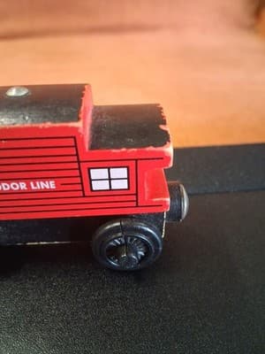 Thomas & Friends Wooden Train Engine Sodor Line Caboose - Thumbnail 6