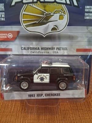 Hot Pursuit California Highway Patrol 1993 Jeep Cherokee 1/64 Diecast - Thumbnail 2