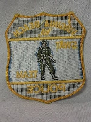 Virginia Beach VA SWAT Team Police Department Patch Discontinued OBSOLETE - Thumbnail 3