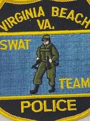 Virginia Beach VA SWAT Team Police Department Patch Discontinued OBSOLETE - Thumbnail 2