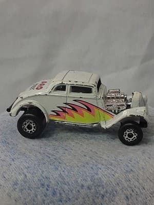 Vintage Matchbox White 33 WILLYS STREET ROD Pro Street 1/64 Diecast 1982 - Thumbnail 3