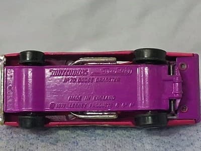 Vtg Matchbox Superfast Lesney #70 Dodge Charger Dragster Rare PURPLE BASE 🔥 - Thumbnail 11
