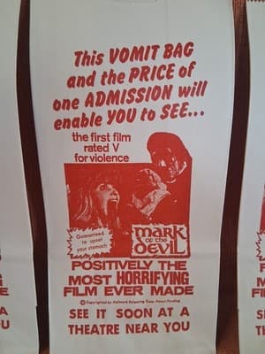 Mark of the Devil Movie Promo, Vomit Bag (1st Movie Rated V) 1970 6 Pack Set - Thumbnail 2