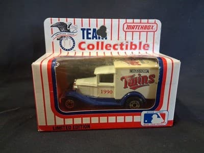 1990 Minnesota Twins Baseball Matchbox Truck Model A New In Box - Thumbnail 2