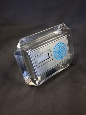 Pan Am Airlines PAA Quartz Desk Alarm Clock Vintage SOLD AS IS - Thumbnail 4