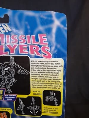 1997 Toy Biz X-Men Missile Flyers Future Wolverine New In Packaging Dmg Box - Thumbnail 8