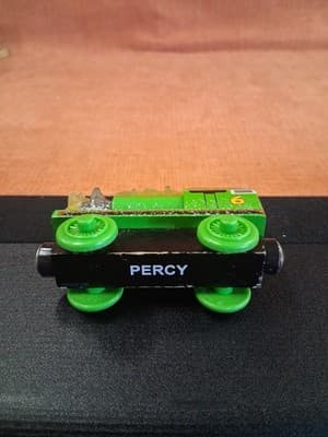 Thomas & Friends Wooden Railway Train Jack Frost Ice Covered Percy Engine 2003 - Thumbnail 9