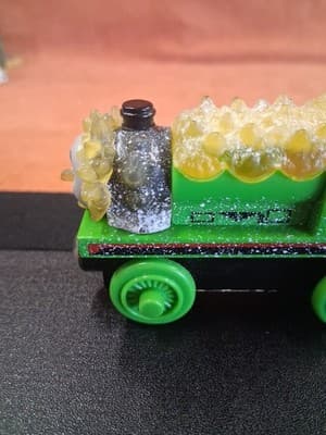 Thomas & Friends Wooden Railway Train Jack Frost Ice Covered Percy Engine 2003 - Thumbnail 7