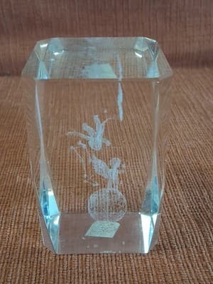 Angel Lazer paperweight Humingbird Gemini - Thumbnail 3
