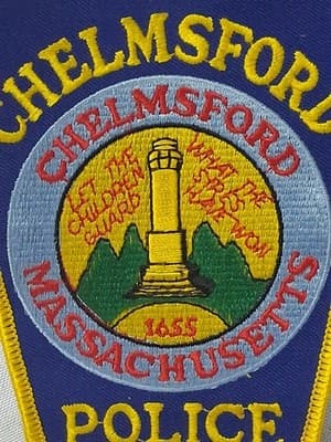 Chelmsford Police Massachusetts MA Patch Discontinued OBSOLETE Not Circulated - Thumbnail 2
