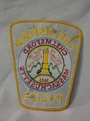 Chelmsford Police Massachusetts MA Patch Discontinued OBSOLETE Not Circulated - Thumbnail 3
