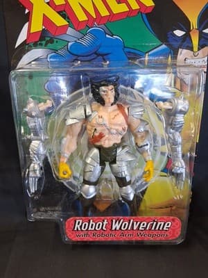 X-Men Robot Wolverine with Robotic Arm 1998 Toy Biz New Sealed - Thumbnail 2