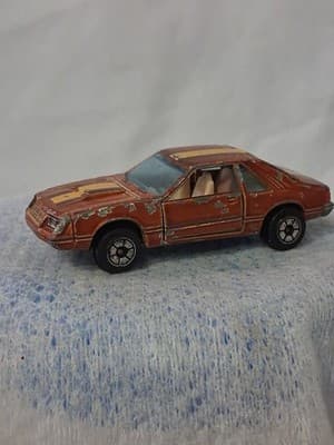 Yatming No. 1067 Orange Ford Mustang Turbo Cobra Hong Kong - Thumbnail 7