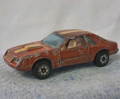 Yatming No. 1067 Orange Ford Mustang Turbo Cobra Hong Kong - Thumbnail 2