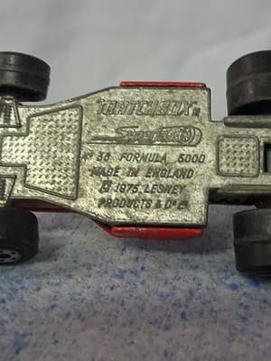 Vintage 1975 Matchbox Superfast No. 36 Formula 5000 Red Diecast Race Car Toy - Thumbnail 6