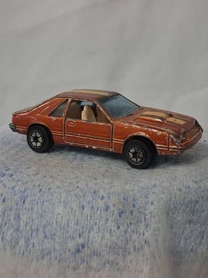Yatming No. 1067 Orange Ford Mustang Turbo Cobra Hong Kong - Thumbnail 4