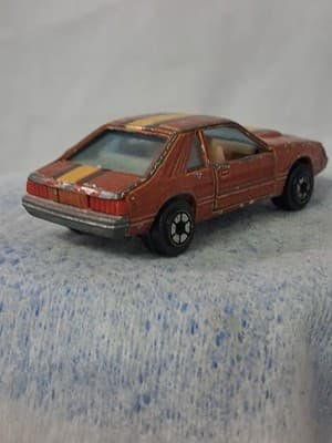 Yatming No. 1067 Orange Ford Mustang Turbo Cobra Hong Kong - Thumbnail 5