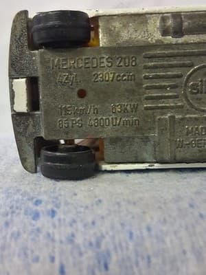 SIKU MERCEDES 208 Budweiser Beer Van MADE IN WEST GERMANY Diecast Toy As Is - Thumbnail 7