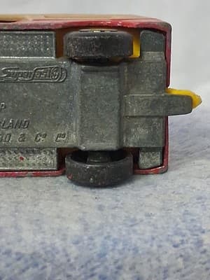 Vintage Matchbox Superfast 75 series 1977 Jeep CJ6 Lesney Prod. Red Tan No 53 - Thumbnail 8