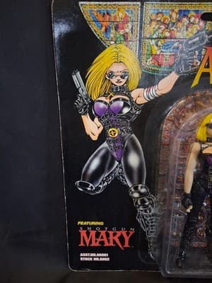 Shotgun Mary Warrior Nun Areala Action Figure 1997 NEW - Thumbnail 2