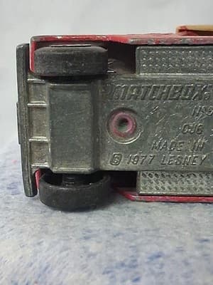 Vintage Matchbox Superfast 75 series 1977 Jeep CJ6 Lesney Prod. Red Tan No 53 - Thumbnail 9