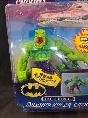 1998 Batman Knight Force Ninjas Tailwhip Killer Croc Action Figure Vintage NIP - Thumbnail 2