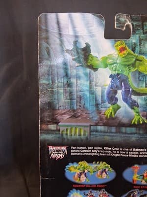 1998 Batman Knight Force Ninjas Tailwhip Killer Croc Action Figure Vintage NIP - Thumbnail 8