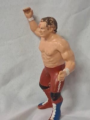 Vintage 1986 LJN British Bulldogs Dynamite Kid WWE Wrestling Toy Figure Rubber - Thumbnail 4