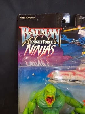 1998 Batman Knight Force Ninjas Tailwhip Killer Croc Action Figure Vintage NIP - Thumbnail 4