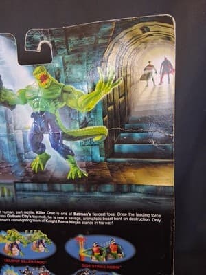 1998 Batman Knight Force Ninjas Tailwhip Killer Croc Action Figure Vintage NIP - Thumbnail 7