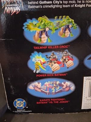 1998 Batman Knight Force Ninjas Tailwhip Killer Croc Action Figure Vintage NIP - Thumbnail 9