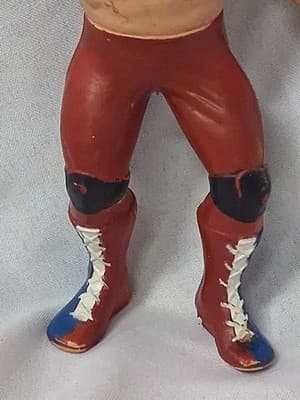 Vintage 1986 LJN British Bulldogs Dynamite Kid WWE Wrestling Toy Figure Rubber - Thumbnail 3