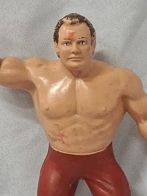Vintage 1986 LJN British Bulldogs Dynamite Kid WWE Wrestling Toy Figure Rubber - Thumbnail 2