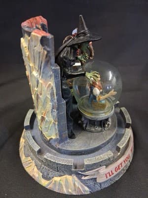 I'll Get You My Pretty Wizard of Oz Glass Dome Music Box 1995 Limited Edition - Thumbnail 6