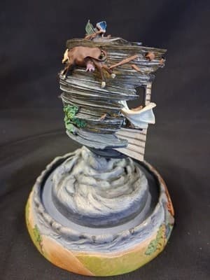 Franklin Mint Wizard of Oz Figurine The House Began To Pitch Musical Dome - Thumbnail 8