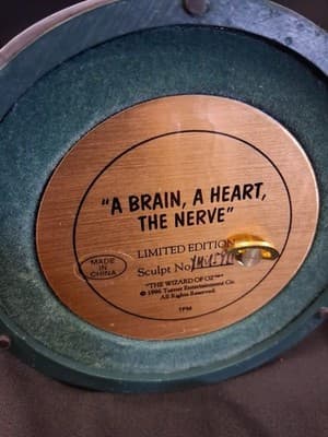 1996 VTG Franklin Mint Wizard of Oz Music Box A BRAIN, A HEART, THE NERVE w/Dome - Thumbnail 10