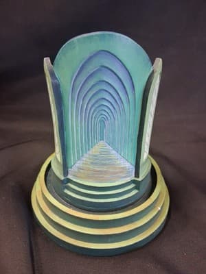 1996 VTG Franklin Mint Wizard of Oz Music Box A BRAIN, A HEART, THE NERVE w/Dome - Thumbnail 6