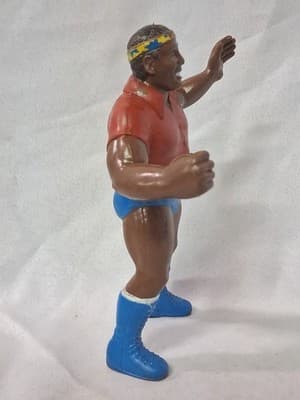 SD Jones WWF WRESTLING SUPERSTARS VINTAGE 1986 LJN 8" FIGURE Red Shirt - Thumbnail 4