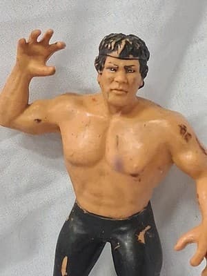 Ricky The dragon Steamboat Bendy figure 1986 LJN WWF Wrestling Superstars bendie - Thumbnail 2