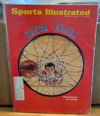 February 10, 1969 Bud Ogden Santa Clara Basketball Sports Illustrated