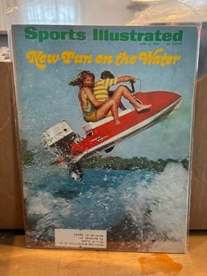 Sports Illustrated Ju 2 1969 New Fun On The Water W/label Good Condition