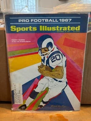 V3 1967 TOMMY MASON LOS ANGELES RAMS September 28 SPORTS ILLUSTRATED Magazine