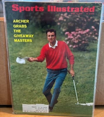 Sports Illustrated Magazine April 21 1969 Archer Grabs The Giveaway Masters Golf