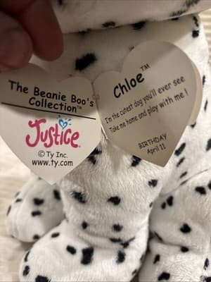 TY Beanie Boo Chloe Justice Exclusive Jumbo 17 inch - Brand New With tags! - Thumbnail 7