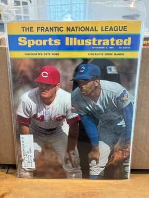 1969 9/8 Sports Illustrated magazine baseball Ernie Banks Cubs Pete Rose Reds GD