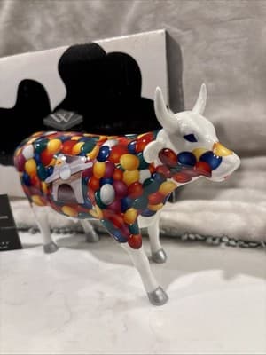 Cow Parade Figurine, The Bum-Ball Machine, New with Tag - Thumbnail 2