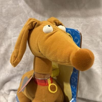 Vintage Mattel 1997 Rugrats Barking Spike Dog Plush RARE Collectible NIB NEW - Thumbnail 2