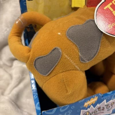 Vintage Mattel 1997 Rugrats Barking Spike Dog Plush RARE Collectible NIB NEW - Thumbnail 3